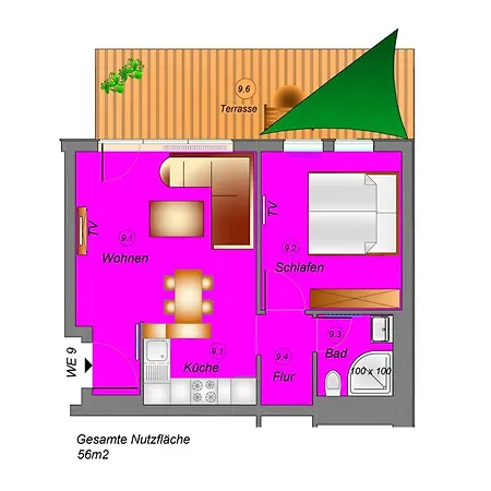 Traumhaftes Mit Terrasse - Odins Blick 9 - Exklusiver Privatstrand, Sauna, Garten